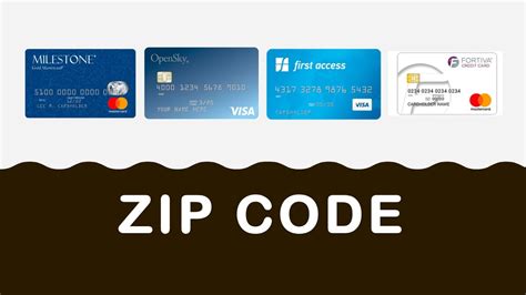 visa credit card zip code.